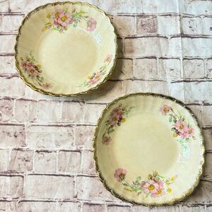 Golden Ware by Sebring USA Wild rose 22 karat pure gold dinner plates set of 2